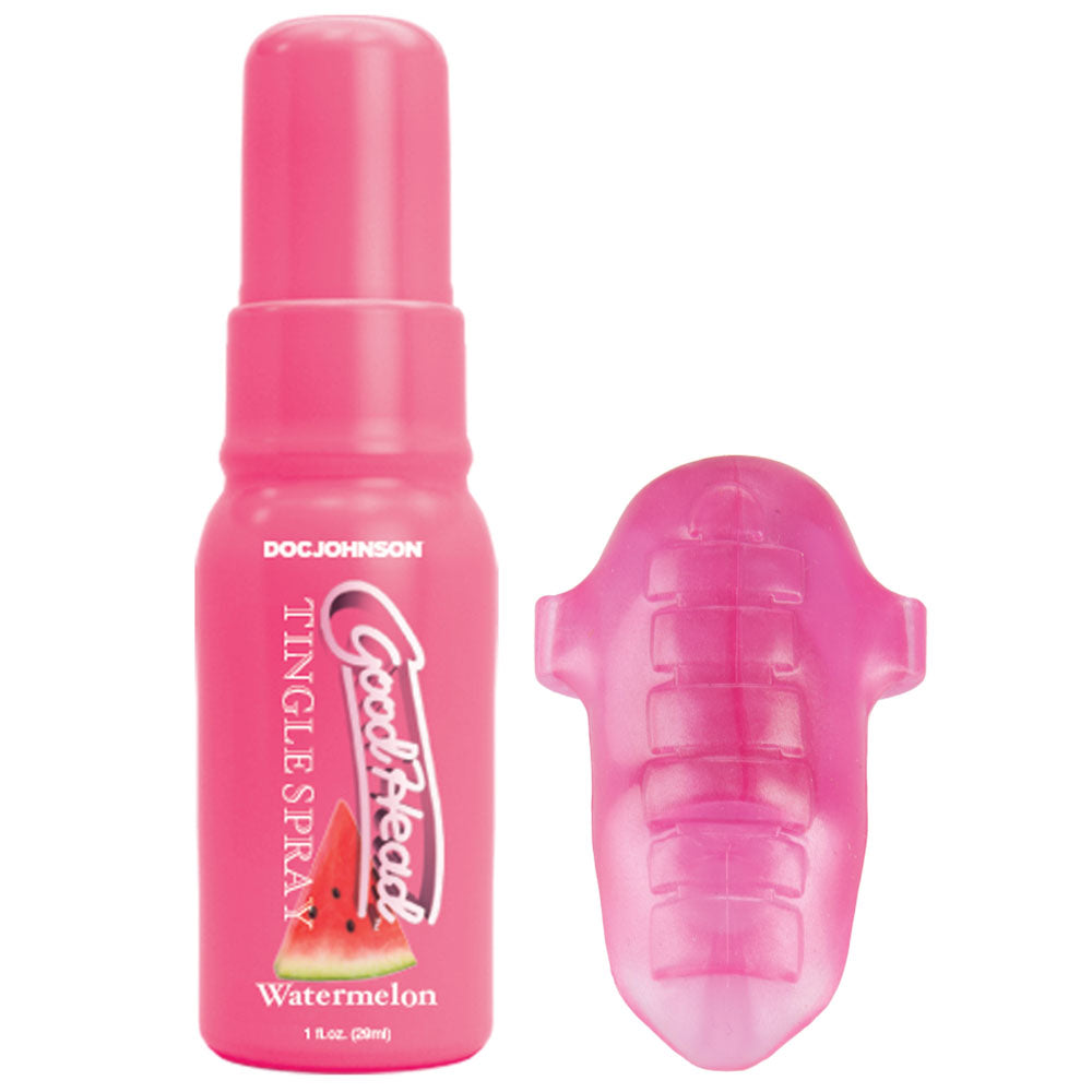 GoodHead Pussy Pleasure Party Kit - Watermelon GoodHead Tingle Spray and Vibrating Tongue Ring