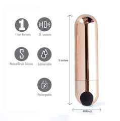 Maia Jessi Bullet Vibrator - Gold