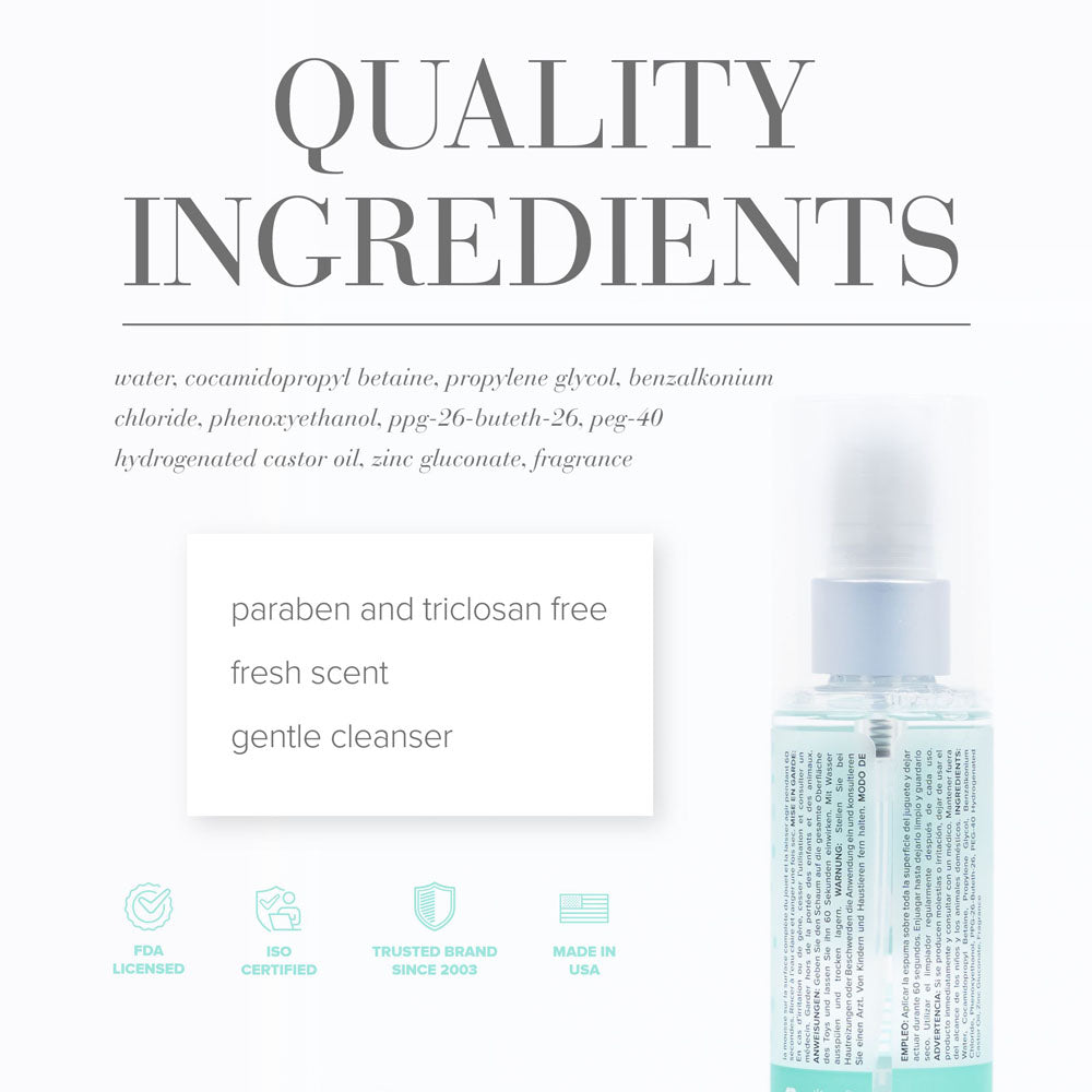 JO Misting Toy Cleaner - 120 mL - Misting Toy Cleaner - 120 ml Spray Bottle