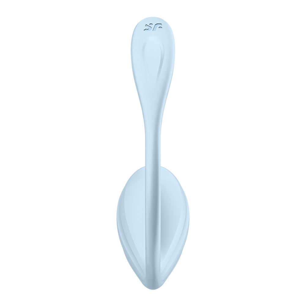 Satisfyer Smooth Petal Wearable Vibrator - Light Blue
