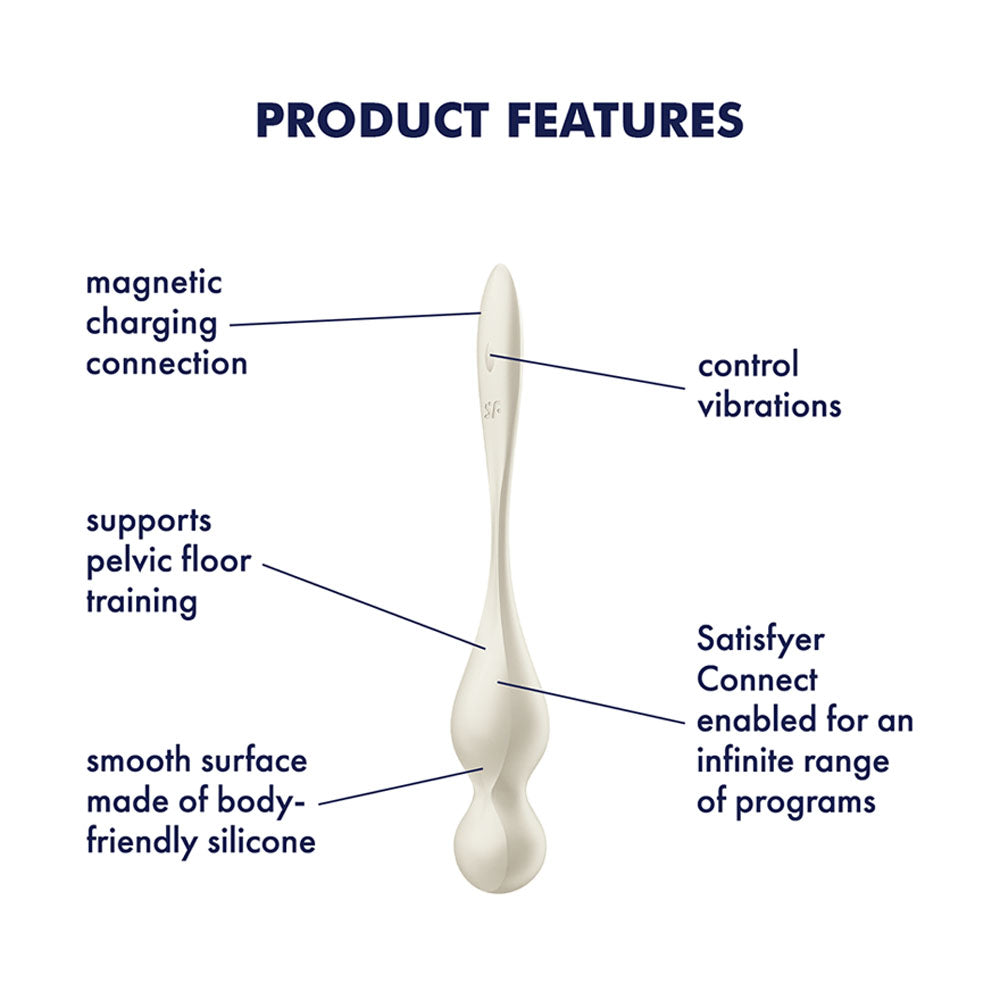 Satisfyer Love Birds 1 Vibrating Kegel Balls- White
