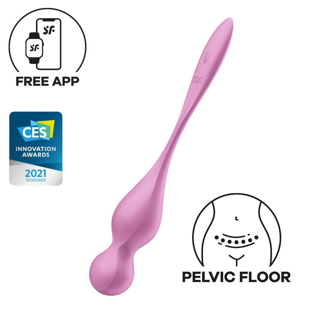 Satisfyer Love Birds 1 Vibrating Kegel Balls- Pink