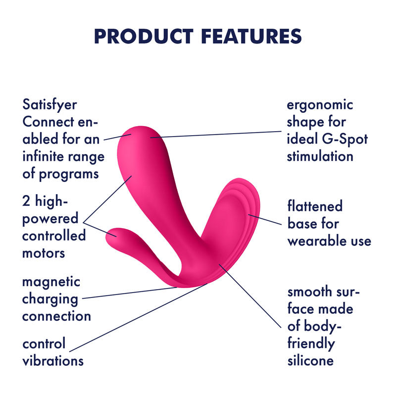 Satisfyer Top Secret + G-Spot Vibrator - Pink
