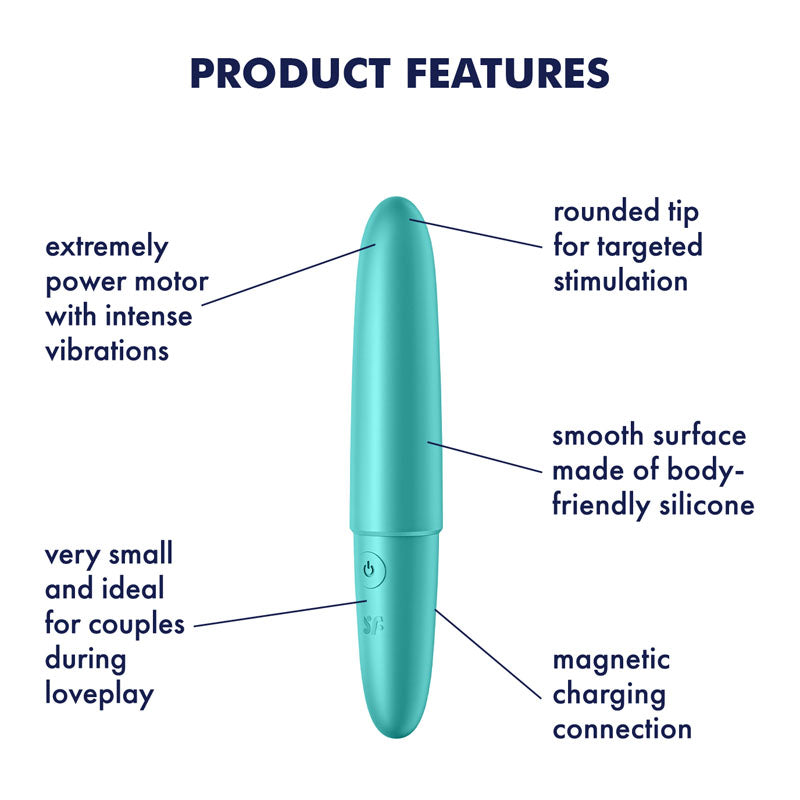 Satisfyer Ultra Power Bullet Vibrator 6 - Turquoise