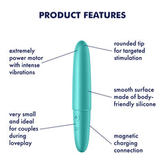 Satisfyer Ultra Power Bullet Vibrator 6 - Turquoise
