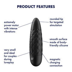 Satisfyer Ultra Power Bullet Vibrator 5 - Black textured
