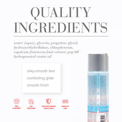 JO H2O Warming Lube - 120 mL - Water Based Warming Lubricant - 120 ml Bottle