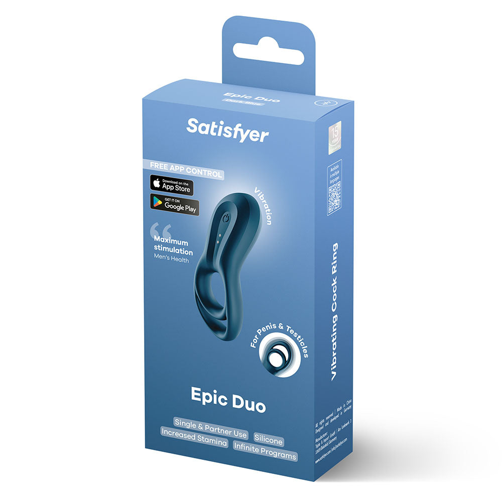 Satisfyer Epic Duo Vibrating Cock Ring