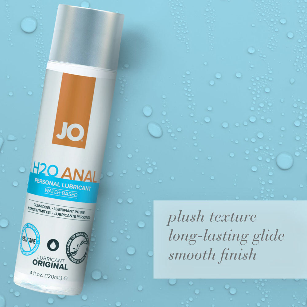 JO H2O Anal Lube - 240 mL - Water Based Anal Lubricant - 240 ml Bottle