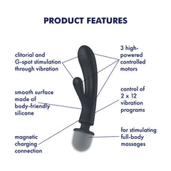 Satisfyer Triple Lover Rabbit Vibrator and Wand