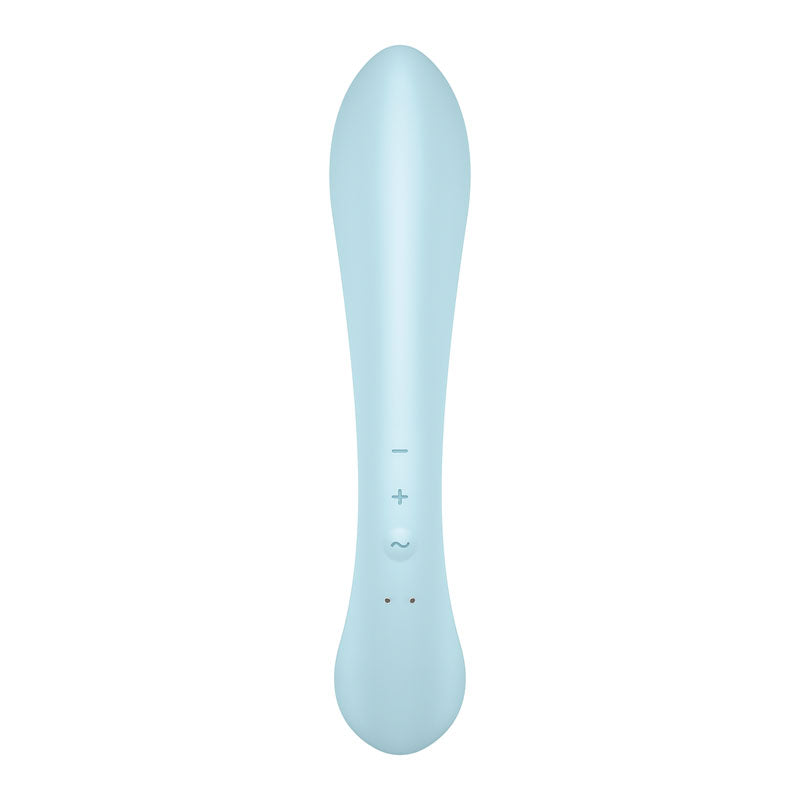 Satisfyer Triple Oh Rabbit + Wand Vibrator - Blue
