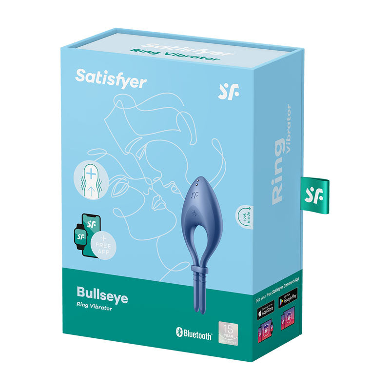 Satisfyer Bullseye - Blue Vibrating Cock Ring