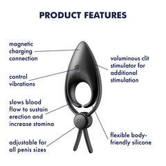 Satisfyer Sniper - Black Vibrating Cock Ring