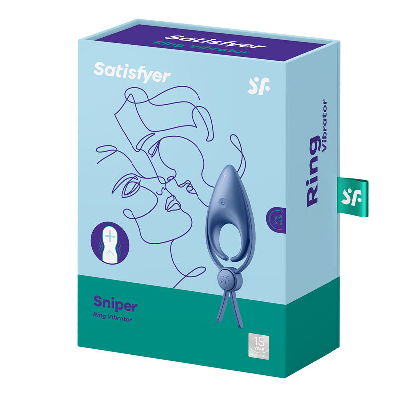 Satisfyer Sniper - Blue Vibrating Cock Ring
