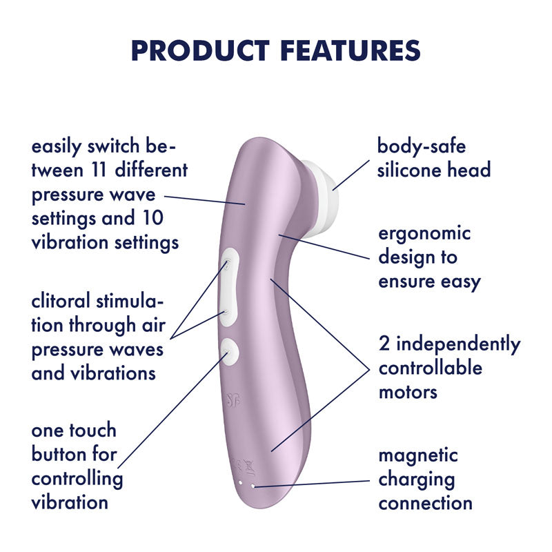 Satisfyer Pro 2+Air-Pulse Vibrator - Pink