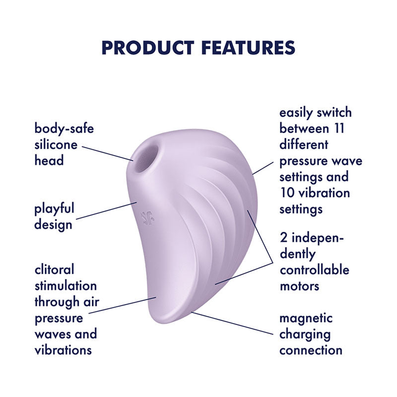 Satisfyer Pearl Diver Air-Pulse Vibrator - Violet