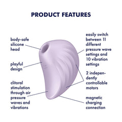Satisfyer Pearl Diver Air-Pulse Vibrator - Violet