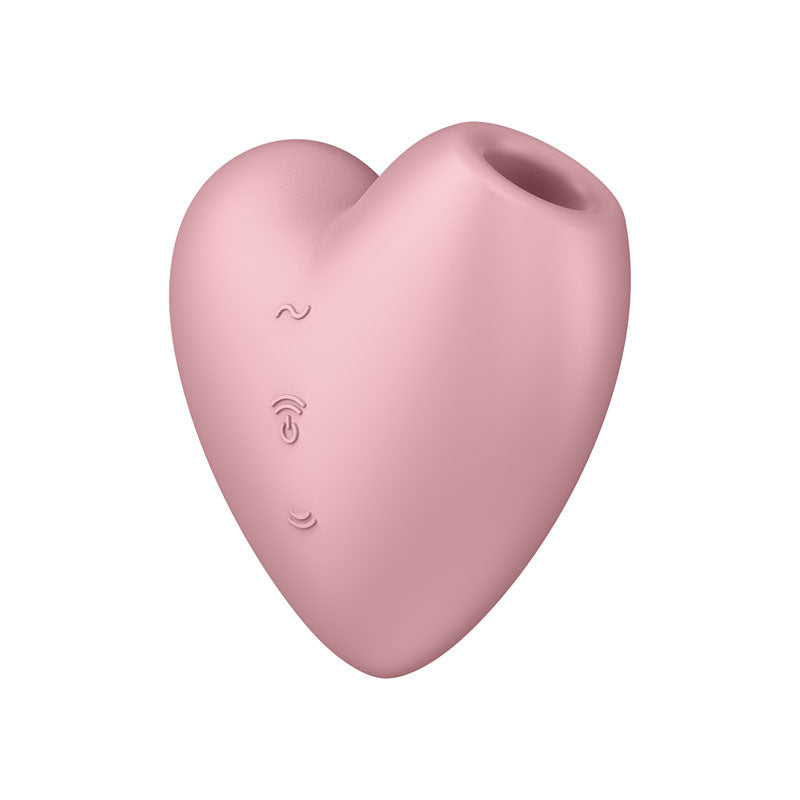 Satisfyer Cutie Heart Air-Pulse Vibrator - Light Red