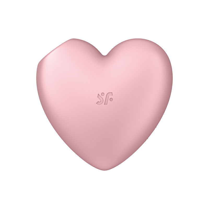 Satisfyer Cutie Heart Air-Pulse Vibrator - Light Red