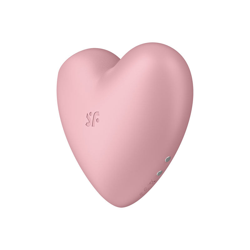 Satisfyer Cutie Heart Air-Pulse Vibrator - Light Red