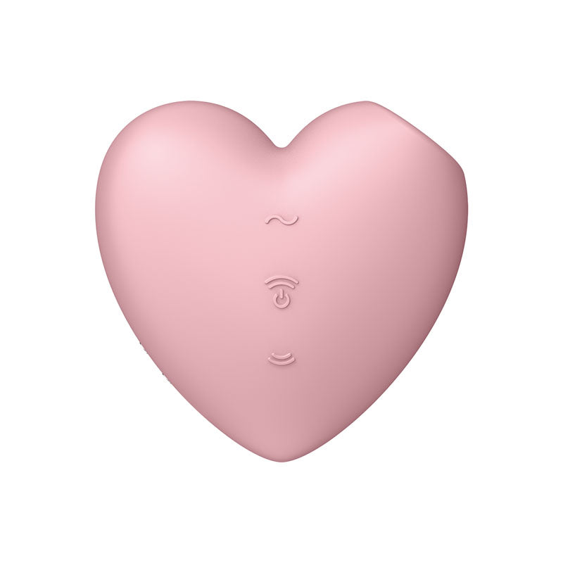 Satisfyer Cutie Heart Air-Pulse Vibrator - Light Red