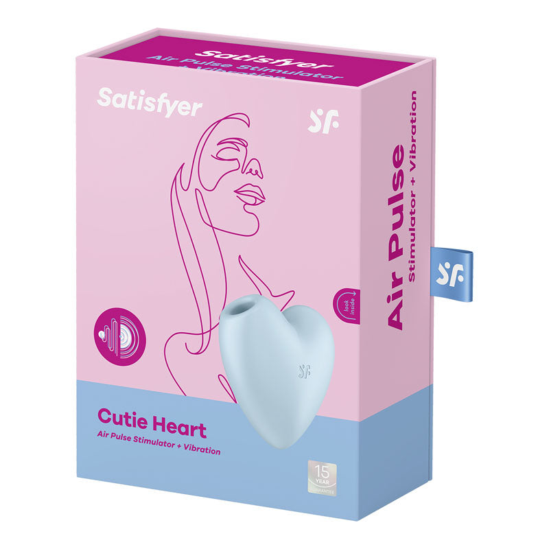 Satisfyer Cutie Heart Air-Pulse Vibrator - Blue