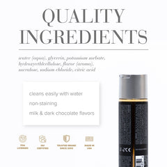JO Gelato Decadent Double Chocolate Lubricant - 120 mL - Chocolate Flavoured Water Based Lubricant - 120 ml Bottle