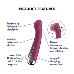 Satisfyer Spinning G-Spot 1 Vibrator - Red