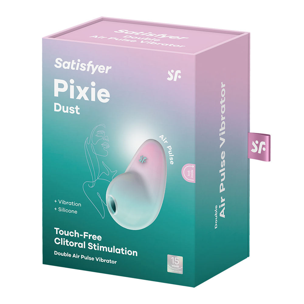 Satisfyer Pixie Dust Clitoral Stimulator - Mint/Pink