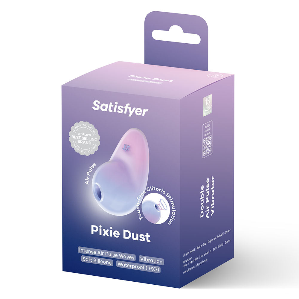 Satisfyer Pixie Dust Clitoris Stimulator - Violet/Pink