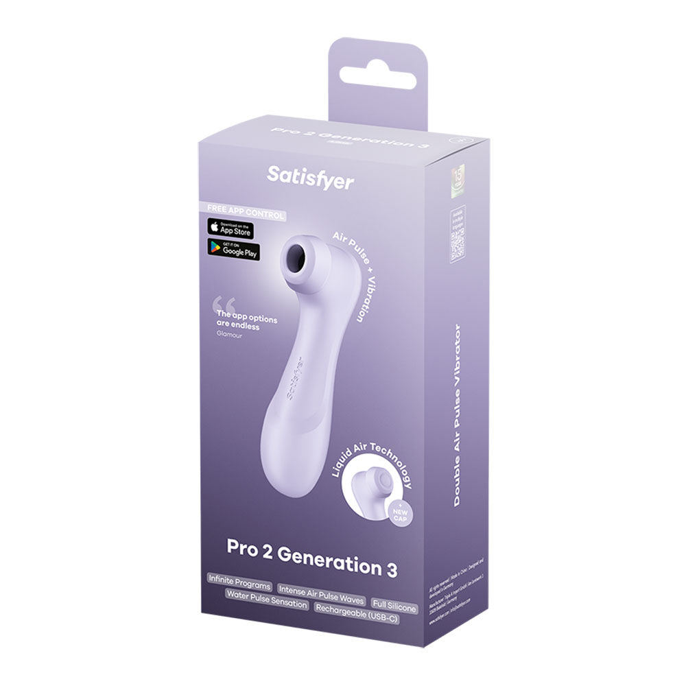 Satisfyer Pro 2 Generation 3 with App Control- Lilac