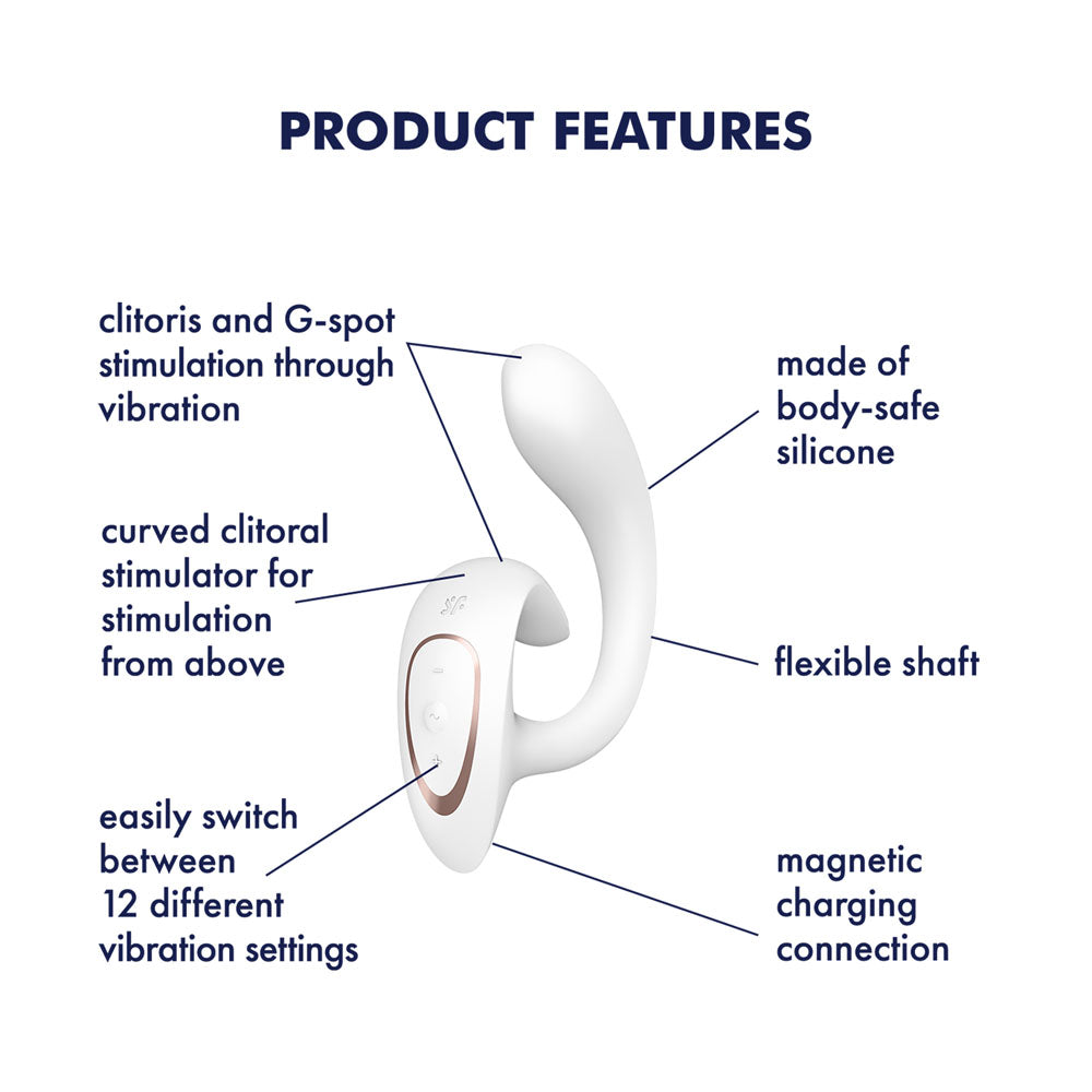Satisfyer G For Goddess 1 Rabbit Vibrator - White