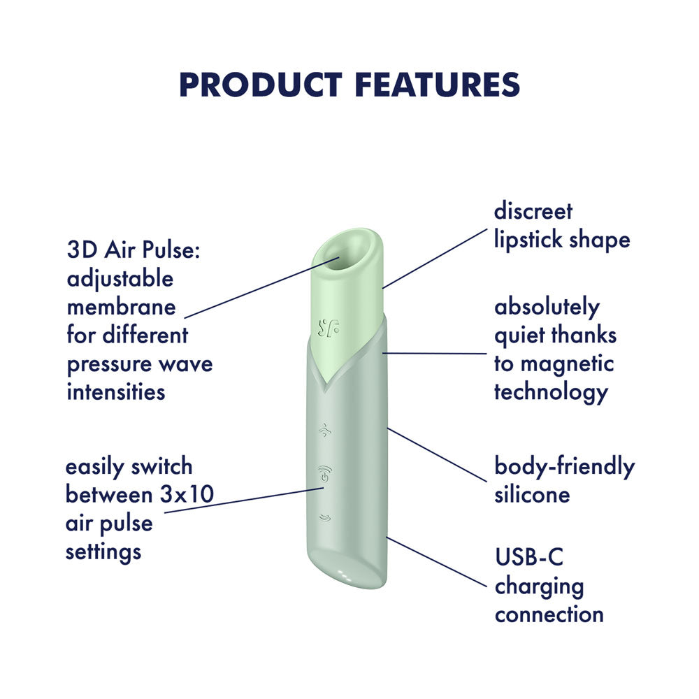 Satisfyer Naughty Kiss - Air Pulse Stimulator Vibrator