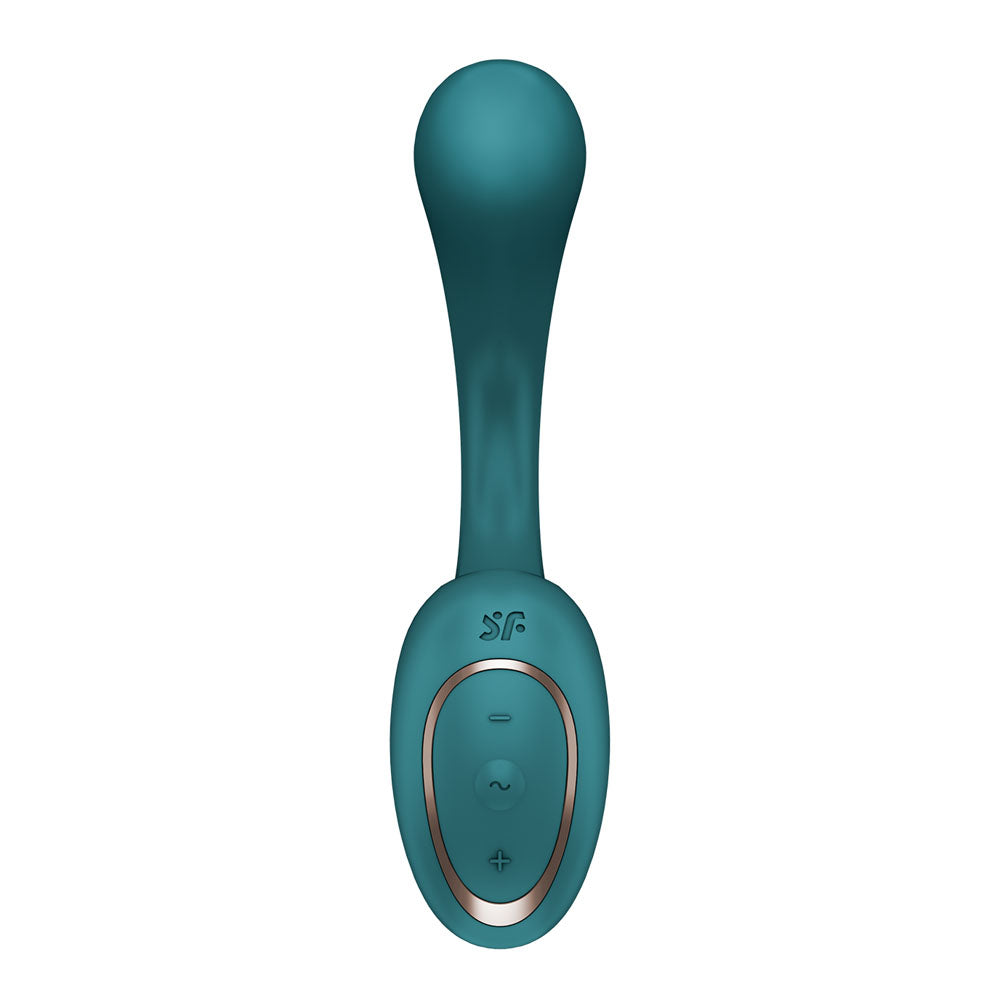 Satisfyer G For Goddess 2 - Bottle Green - Bottle Green 18.8 cm USB Rechargeable Vibrator with Clit Stim
