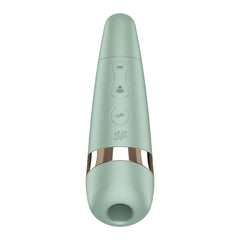 Satisfyer Pro 3+ Battery Series - Mint - Mint Green Air Pulse Clitoral Stimulator with Vibration