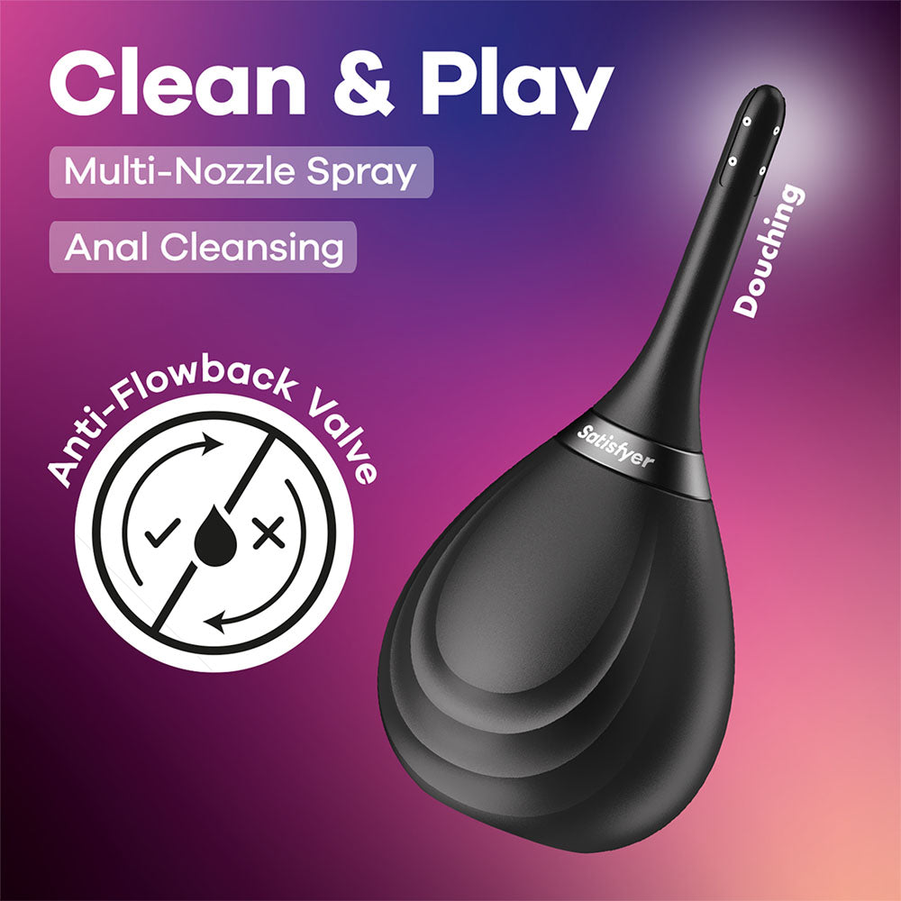 Satisfyer Clean & Play - Black Unisex Douche