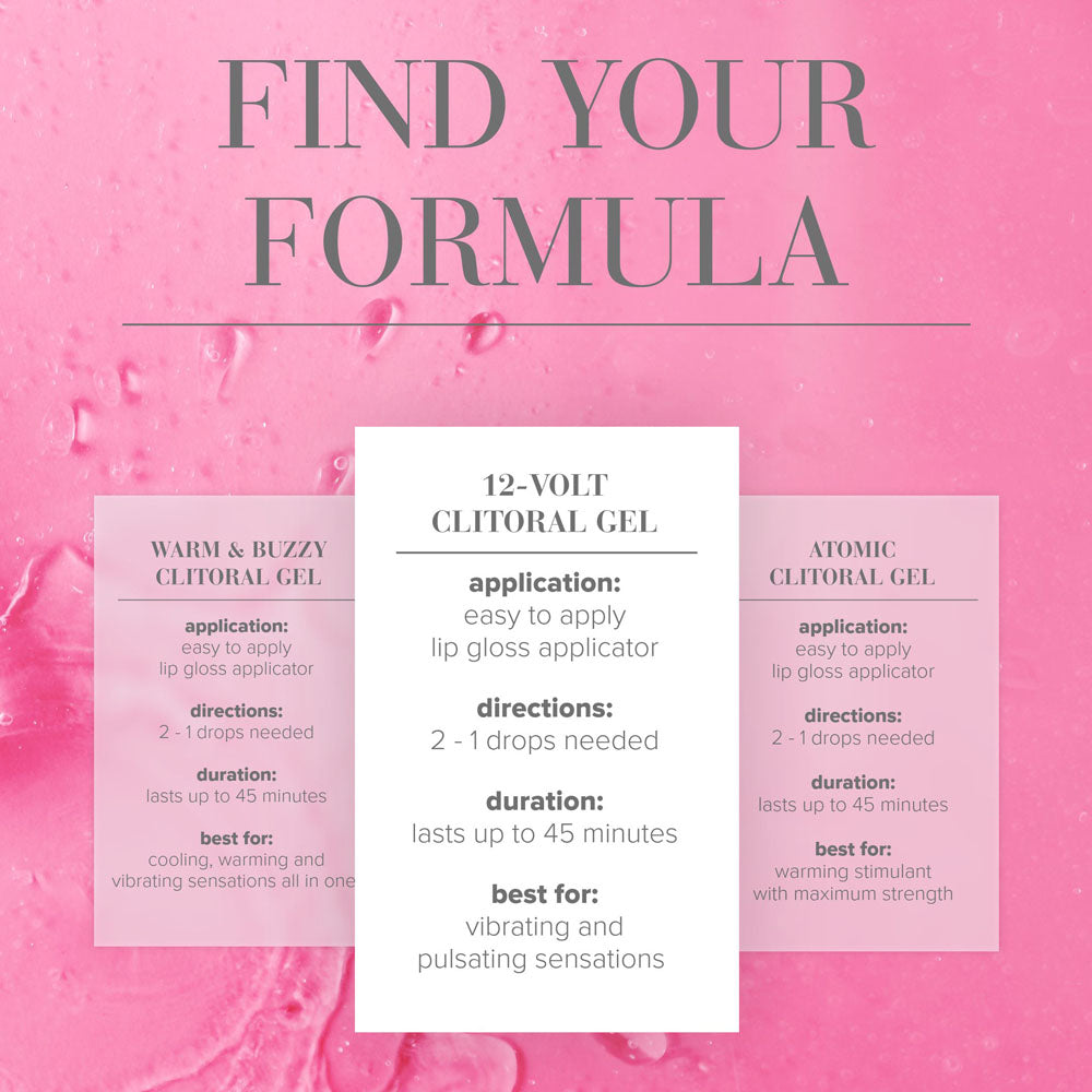 JO 12 Volt Clitoral Stimulant - 10 mL - Stimulating Gel for Women - 10 ml Tube