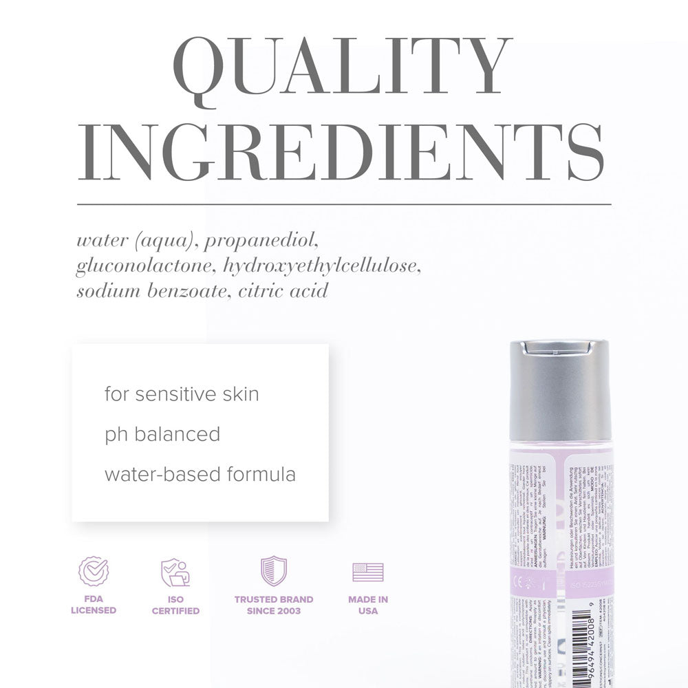 JO Agape Original Lube - 60 mL - Water Based Lubricant for Sensitive Skin - 60 ml Bottle