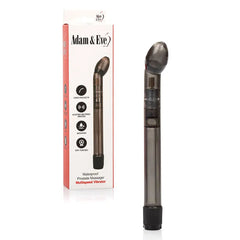 Prostate massager with packaging displaying 'Adam & Eve' brand on a white background