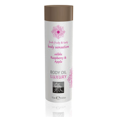 SHIATSU Edible Raspberry Apple Body Oil - Luxury 75ml