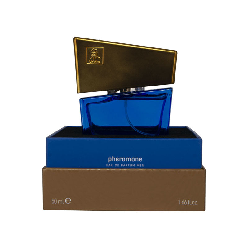 Shiatsu Pheromone Fragrance for Men 50ml Dark Blue