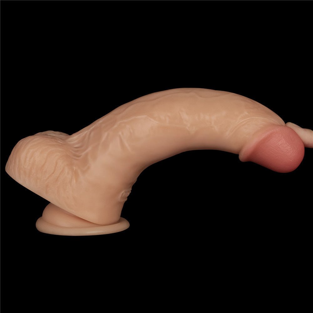 9 Inch Power Basics Vibrating Dong - Flesh 23 cm USB Rechargeable - DONGS - Mr and Mrs D's