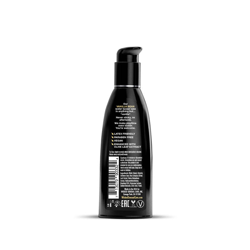 Wicked Aqua Vanilla Bean Water based Lube - 50 ml