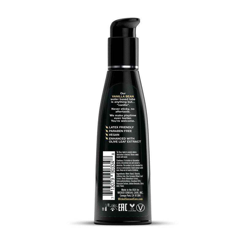 Wicked Aqua Vanilla Bean Water based Lube - 120 ml