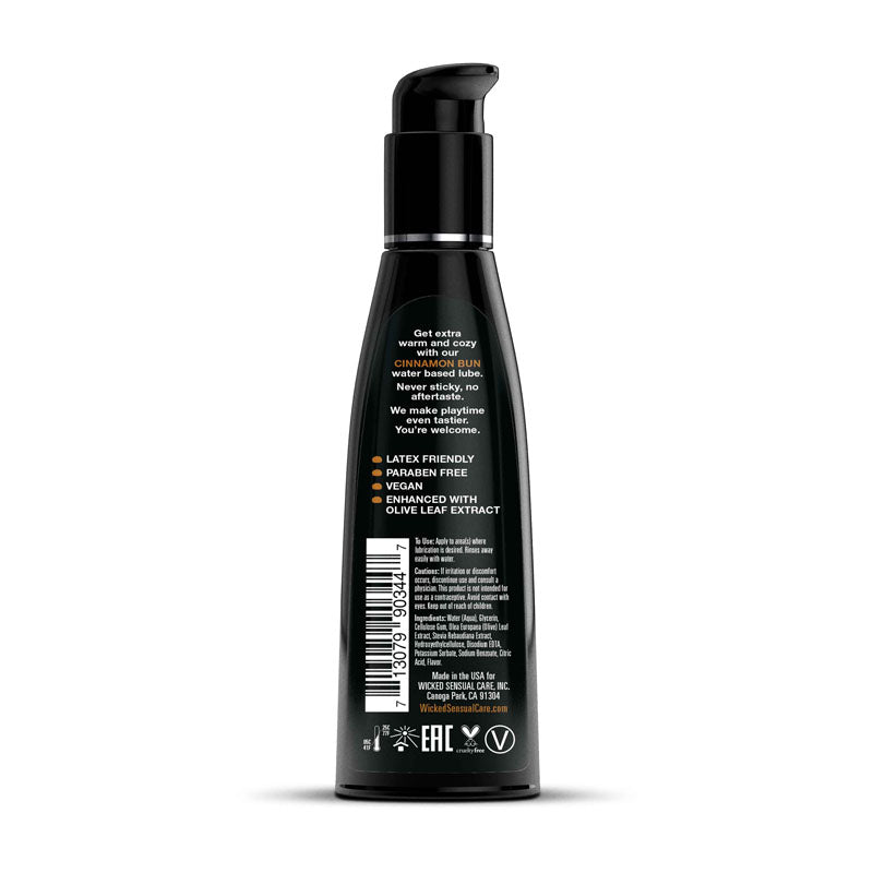 Wicked Aqua Cinnamon Bun Water Based Lubricant - 120ml