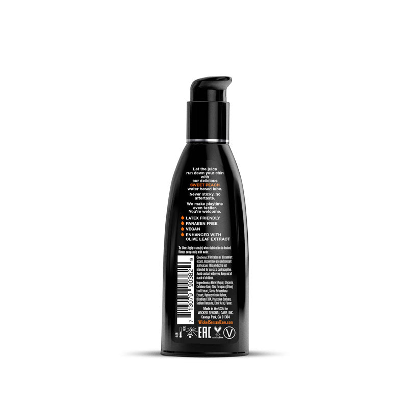 Wicked Aqua Sweet Peach Water Based Lubricant - 60ml