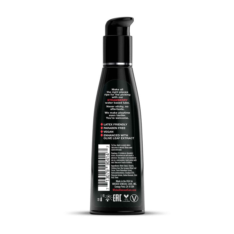 Wicked Aqua Strawberry Lubricant - 120ml