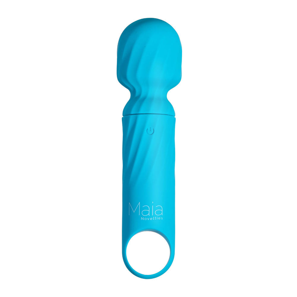 Maia Mini Wand Vibrator- Blue