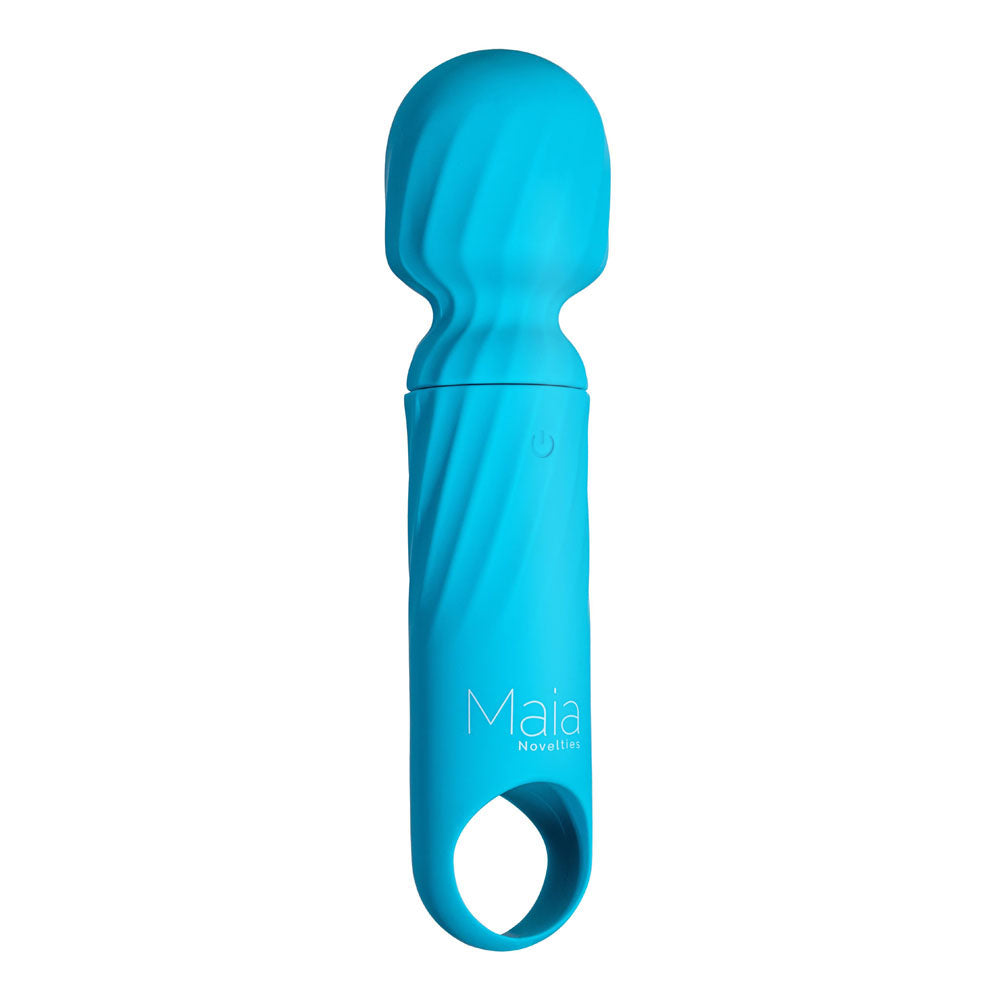 Maia Mini Wand Vibrator- Blue