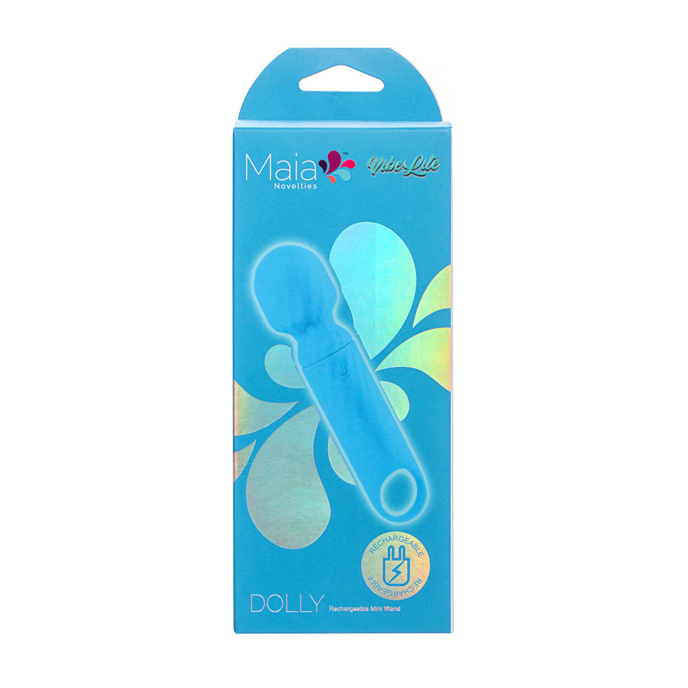 Maia Mini Wand Vibrator- Blue